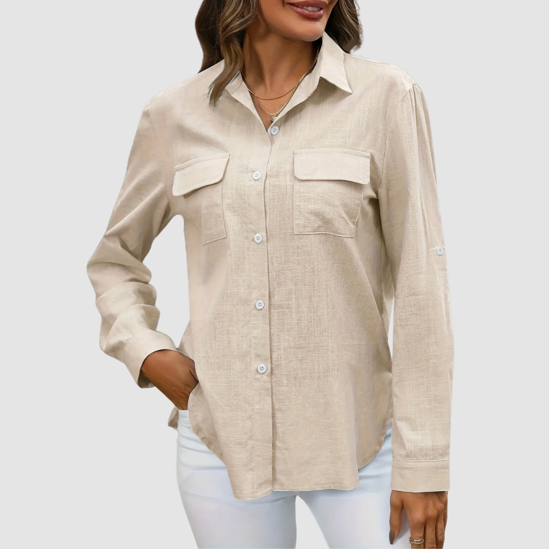 Celest™ Elegant pocket blouse | The Bellemont Sisters Australia