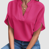 Elain™ Draped Blouse – Pink | The Bellemont Sisters Australia