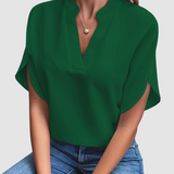 Elain™ Draped Blouse – Green | The Bellemont Sisters Australia