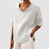 Rosa™ Elegant Timeless Blouse – White | The Bellemont Sisters Australia