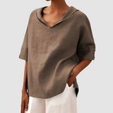 Rosa™ Elegant Timeless Blouse – Khaki | The Bellemont Sisters Australia