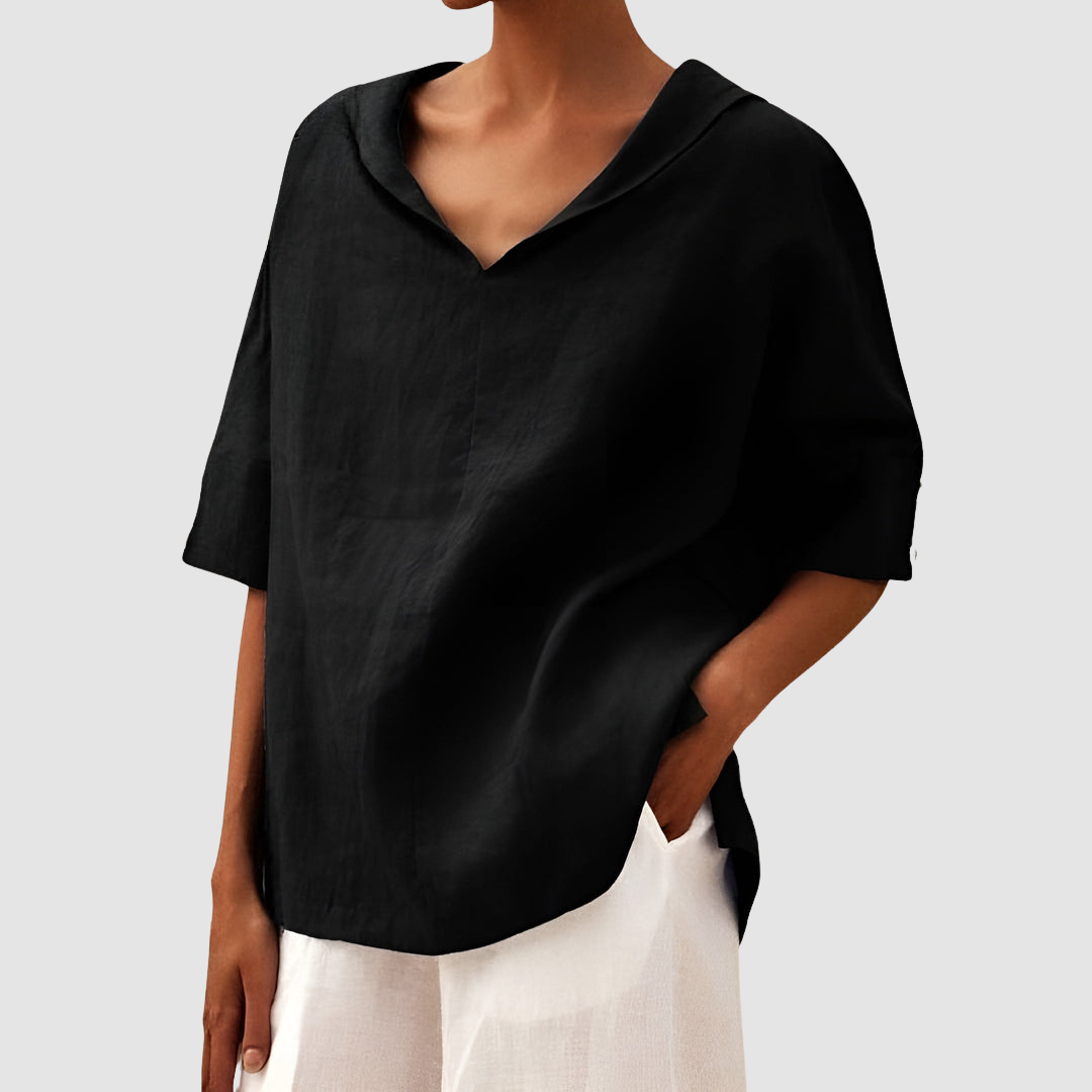 Rosa™ Elegant Timeless Blouse – Black | The Bellemont Sisters Australia
