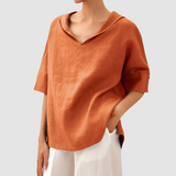 Rosa™ Elegant Timeless Blouse – Orange | The Bellemont Sisters Australia