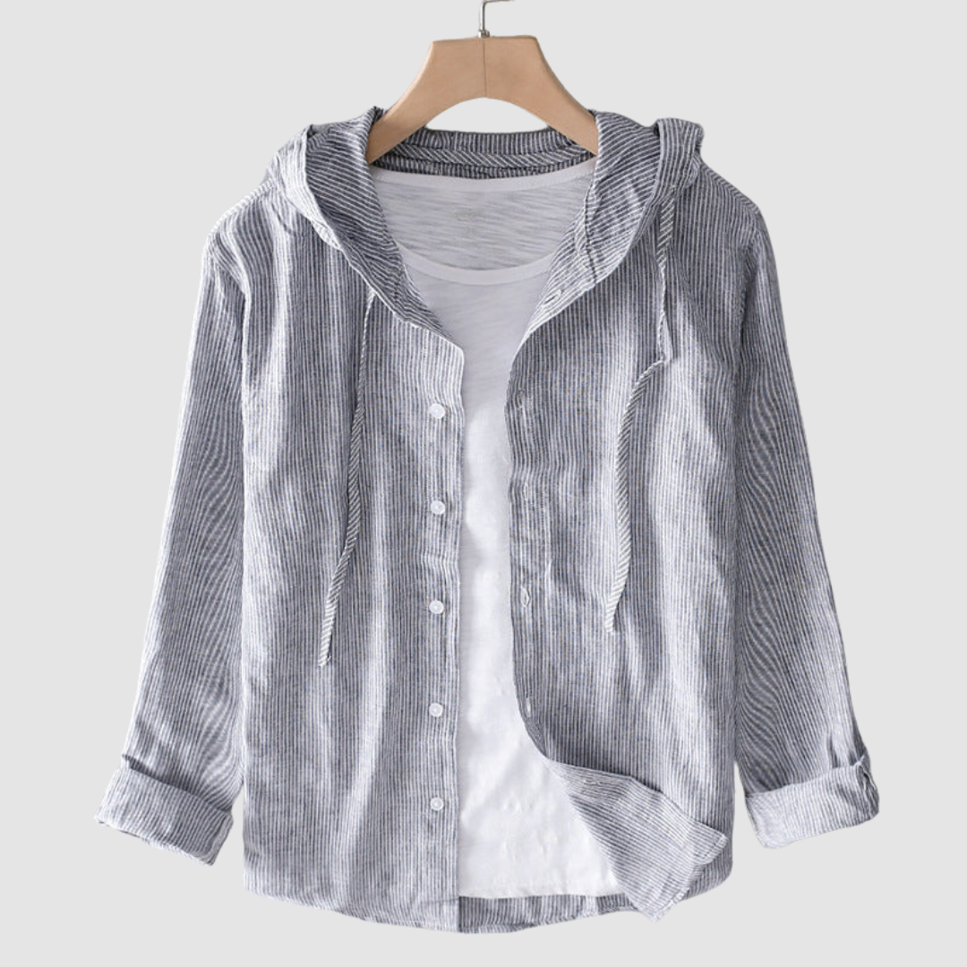 Emelie™ Breathable hooded blouse – Gray | The Bellemont Sisters Australia
