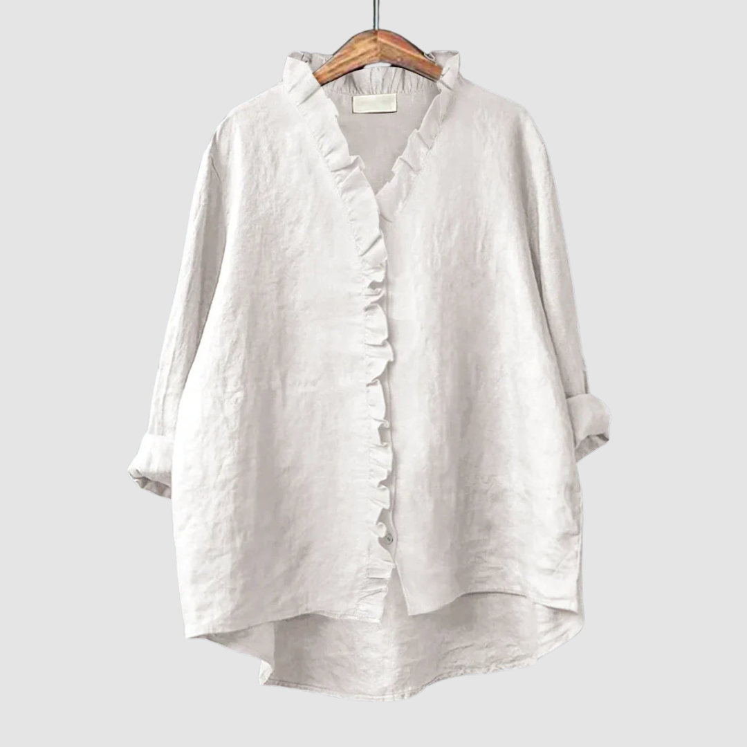 Amélie™ Timeless Breathable blouse – White | The Bellemont Sisters Australia
