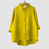 Amélie™ Timeless Breathable blouse – Yellow | The Bellemont Sisters Australia