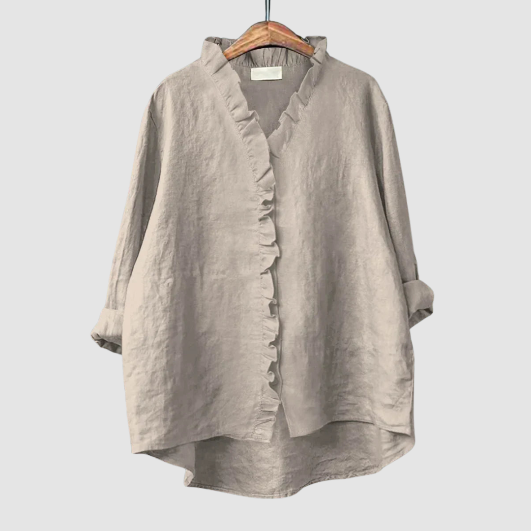 Amélie™ Timeless Breathable blouse – Gray | The Bellemont Sisters Australia