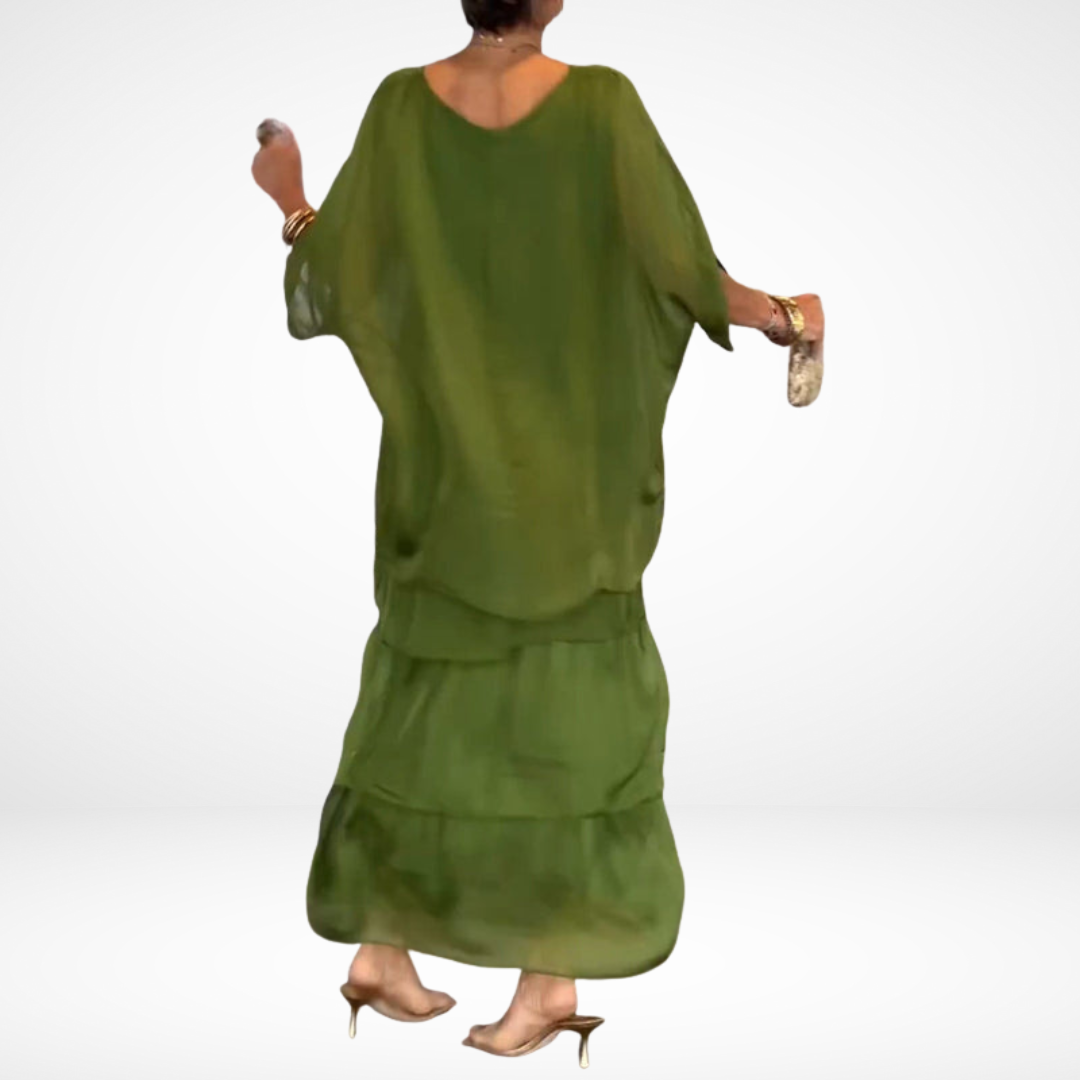 Hylda™ Artistic Loose Maxi Dress | The Bellemont Sisters Australia