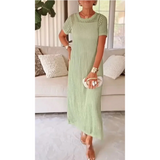 Bethany™ Cut-Out Long Maxi Dress + Free Inner Dress – Light Green | The Bellemont Sisters Australia
