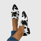 Diana - Printed loafers with buckle detail | The Bellemont Sisters Australia