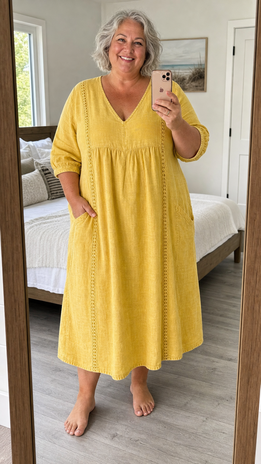Antonia - 3/4 Sleeve A Line Maxi Dress | The Bellemont Sisters Australia