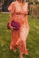 Lyra | Elegant Maxi Dress – Orange | The Bellemont Sisters Australia
