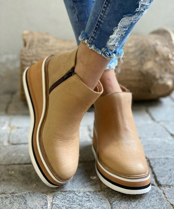 Jeanne | Orthopedic Waterproof Boots – Beige | The Bellemont Sisters Australia
