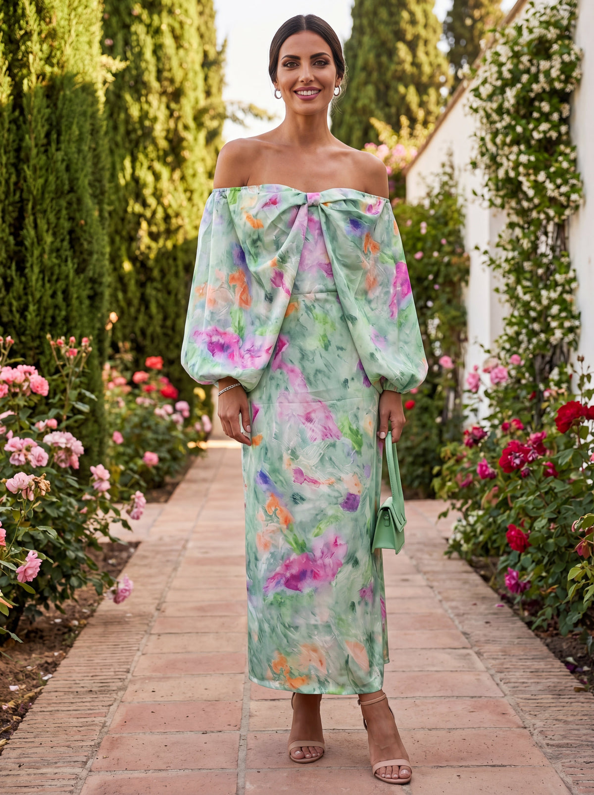 Lindaraja | Off Shoulder Floral Dress | The Bellemont Sisters Australia