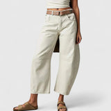 Rain | Comfortable Wide-Leg Pants – White | The Bellemont Sisters Australia