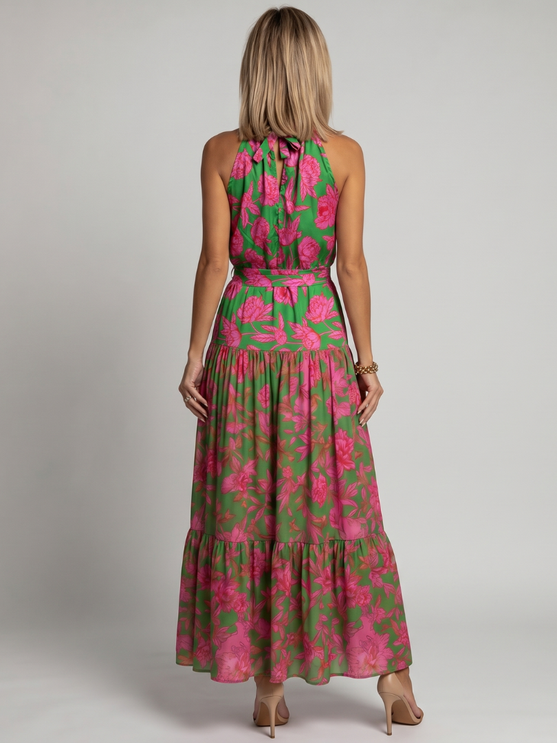 Rowen | Draped Halter Midi Dress | The Bellemont Sisters Australia