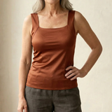 Roxanne | Built In Comfort Bra Tanktop – Coffee | The Bellemont Sisters Australia
