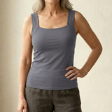 Roxanne | Built In Comfort Bra Tanktop – Taupe | The Bellemont Sisters Australia