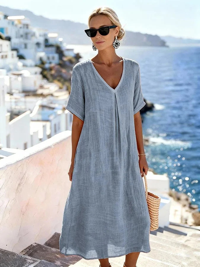 Wrenley™ | Relaxed Flowing Maxi – Lighte Blue | The Bellemont Sisters Australia