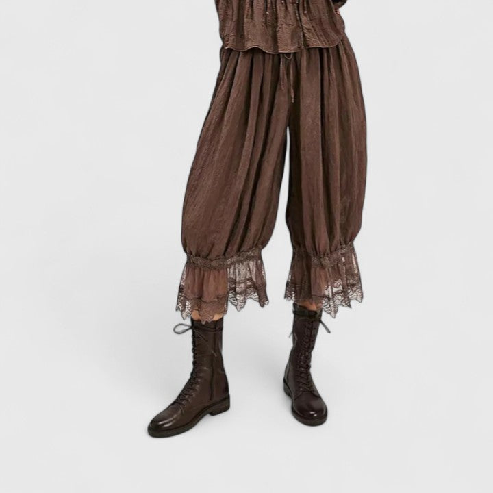 Winona | Comfortable Trousers – Brown | The Bellemont Sisters Australia