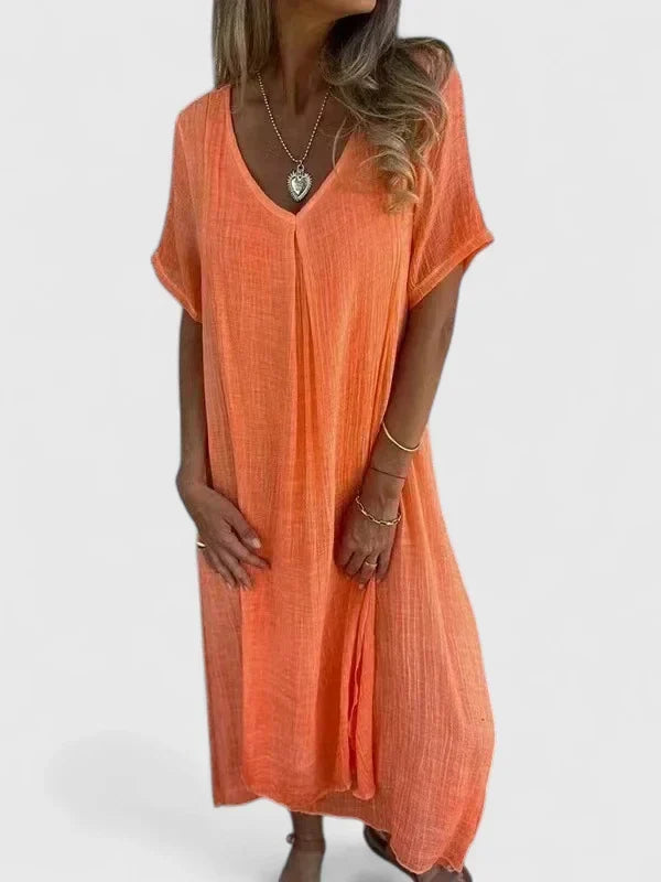 Lianrose | Comfortable Dress – Orange Red | The Bellemont Sisters Australia
