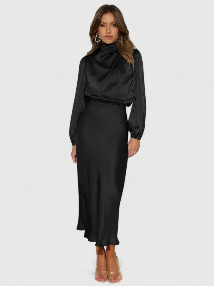Emryssah | Elegant Maxi Dress – Black | The Bellemont Sisters Australia