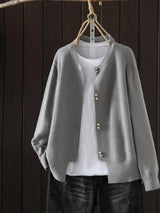 Auri | Comfortable Cardigan – Gray | The Bellemont Sisters Australia