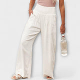 Thearya - Casual Wide Pants – White | The Bellemont Sisters Australia