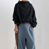 Rachel | Women High-Neck Long Sleeve Top | The Bellemont Sisters Australia