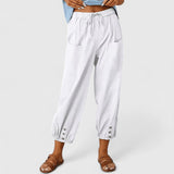 Jolie | Sophisticated Wide-Leg Pants – White | The Bellemont Sisters Australia