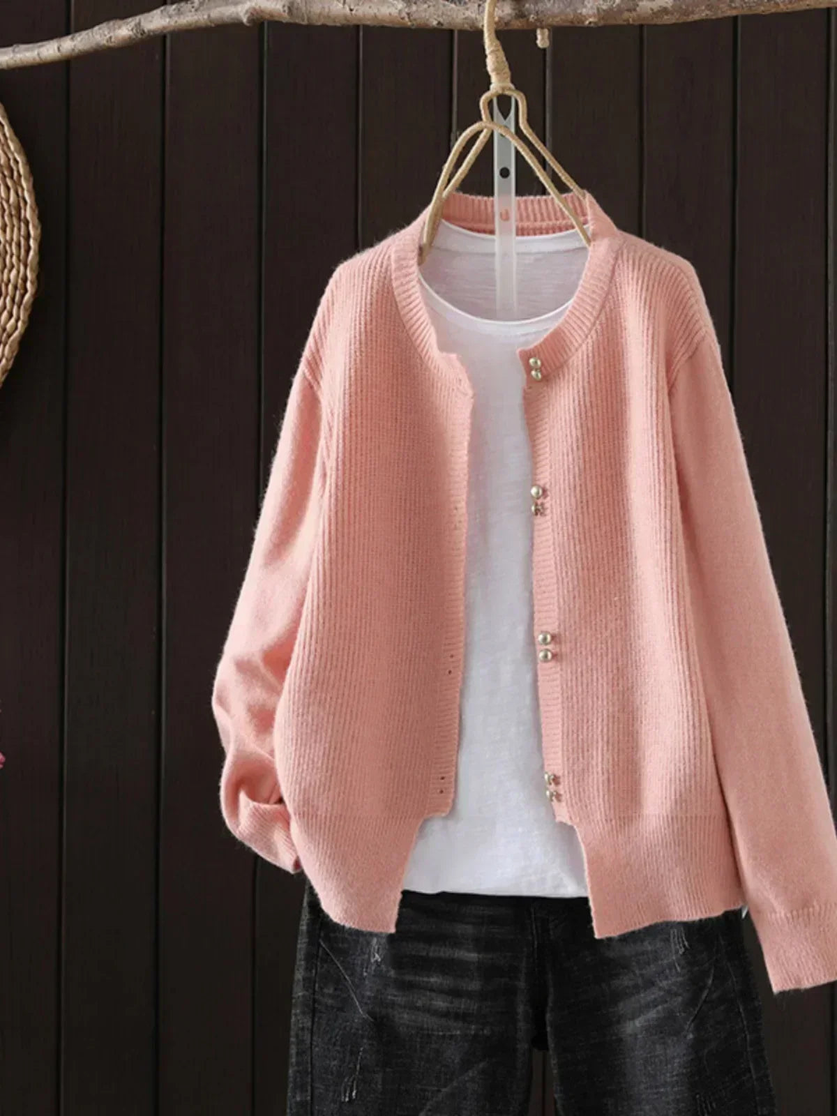 Auri | Comfortable Cardigan – Pink | The Bellemont Sisters Australia