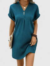 Deborah | Comfortable Dress – Ocean Green | The Bellemont Sisters Australia