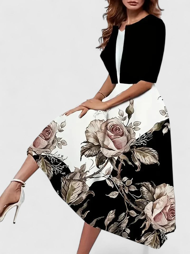 Chantal | Elegant Midi Dress | The Bellemont Sisters Australia