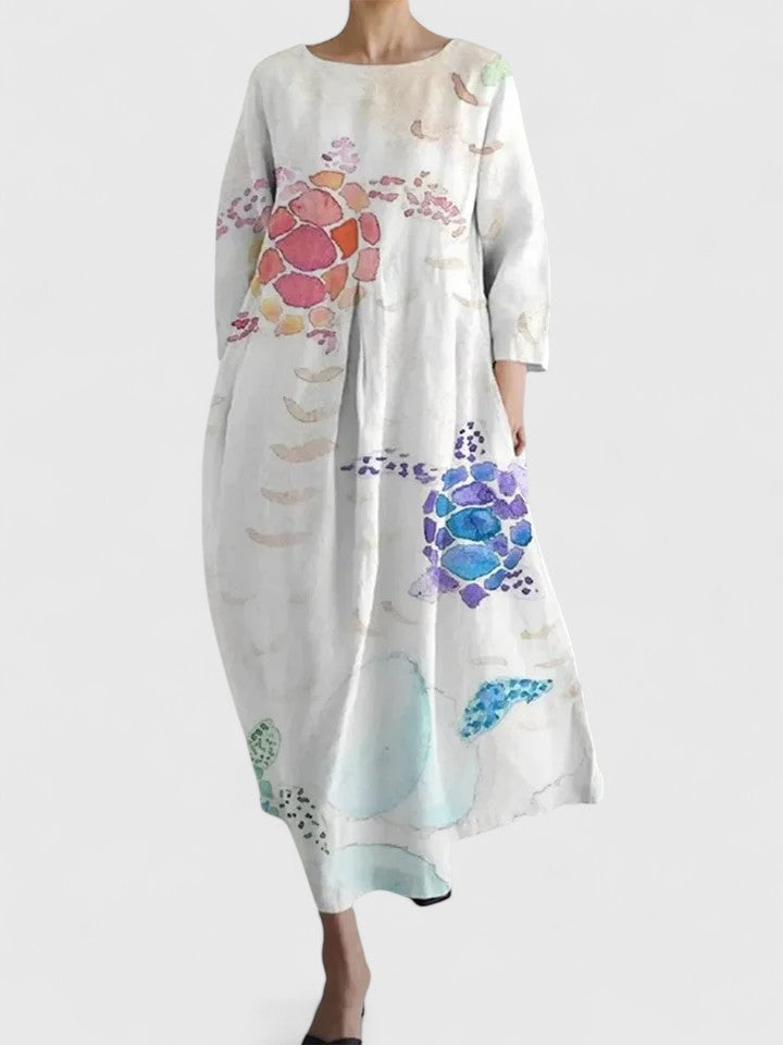 Margaritte | Stylish Midi Dress – Flower 1 | The Bellemont Sisters Australia