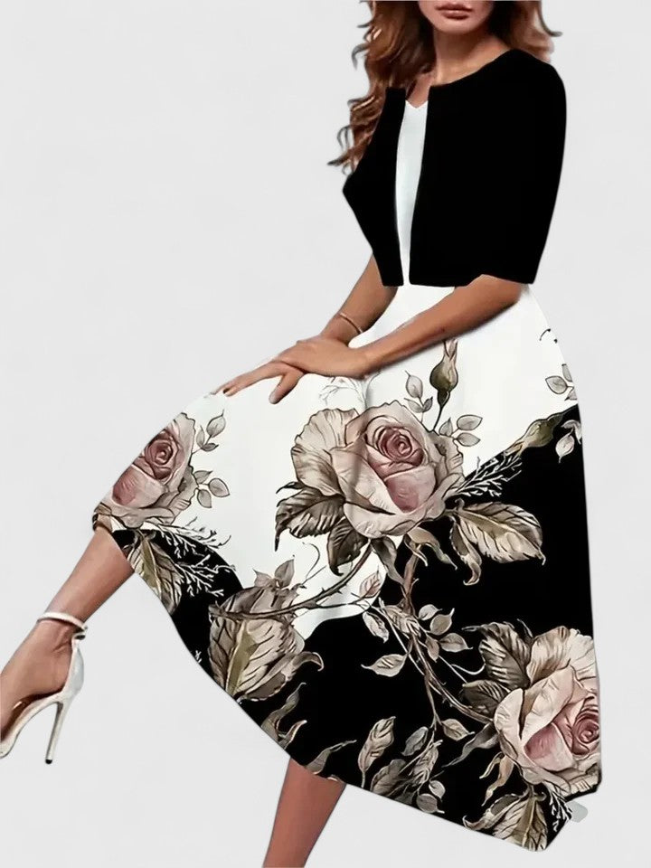 Chantal | Elegant Midi Dress | The Bellemont Sisters Australia