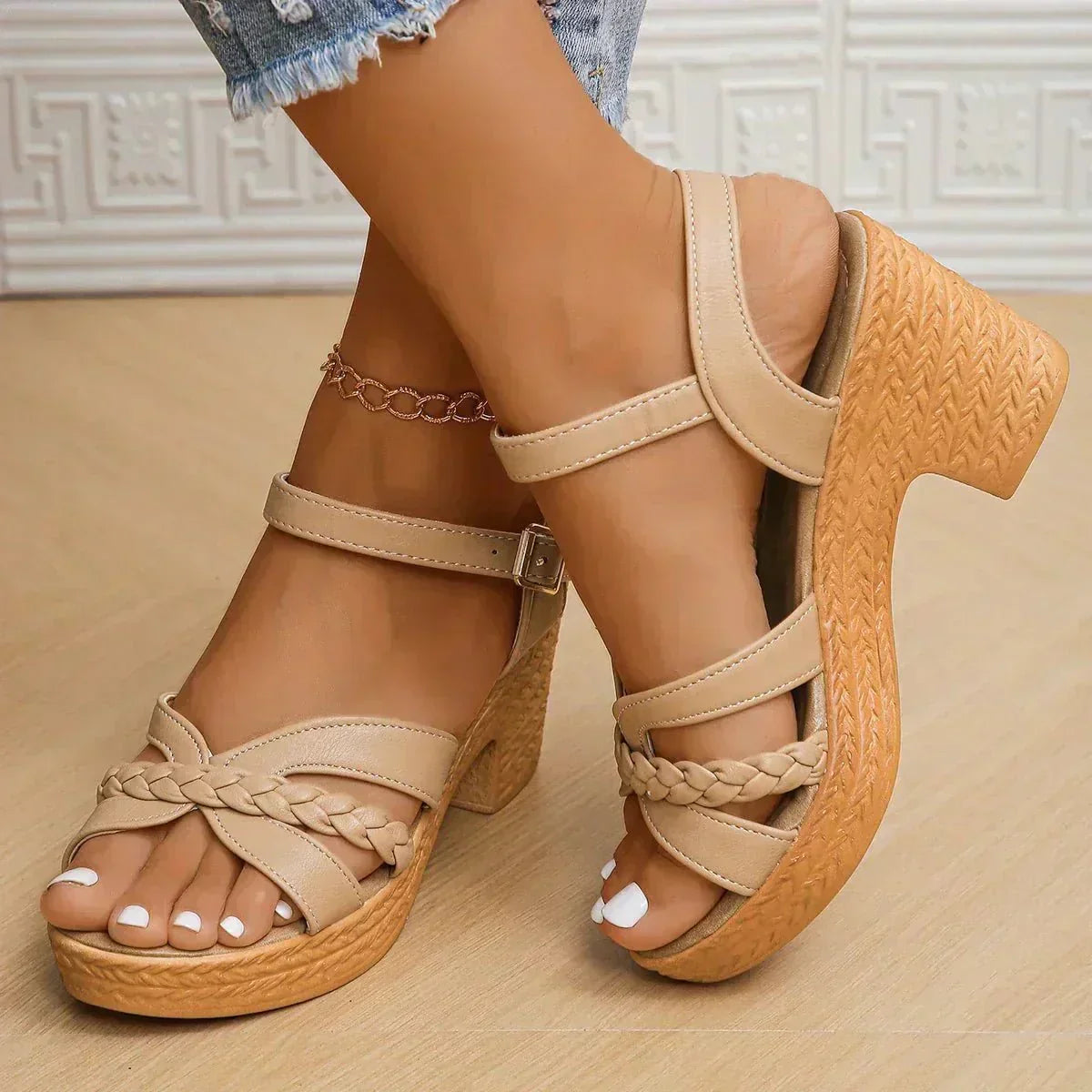 Nerina | Comfortable Fashion Sandals – Camel (Almost sold out) | The Bellemont Sisters Australia