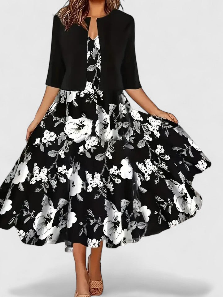 Chantal | Elegant Midi Dress | The Bellemont Sisters Australia