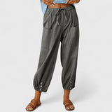 Jolie | Sophisticated Wide-Leg Pants – Dark Grey | The Bellemont Sisters Australia