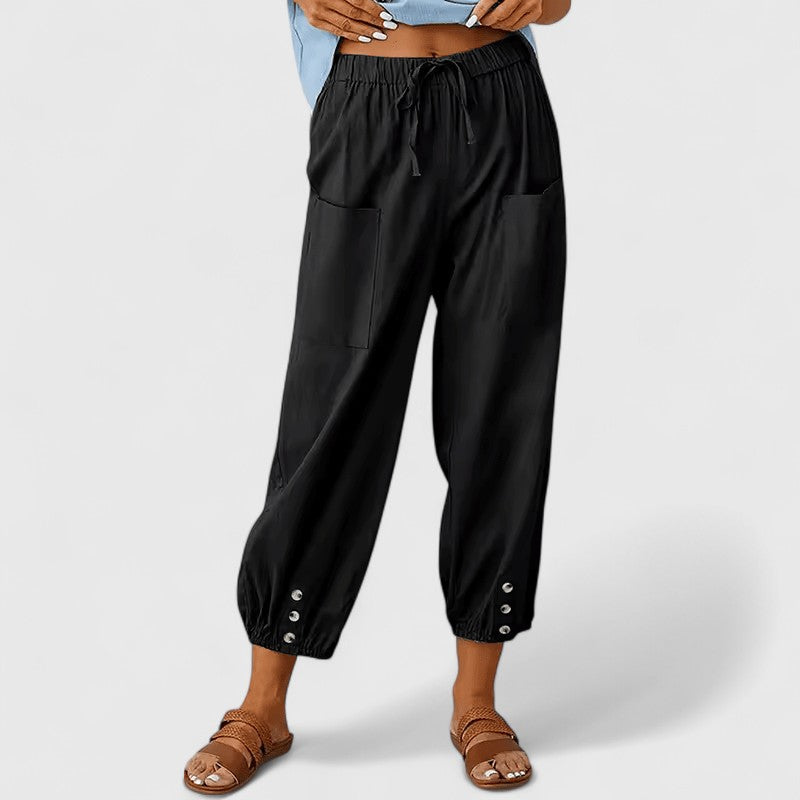 Jolie | Sophisticated Wide-Leg Pants – Black | The Bellemont Sisters Australia