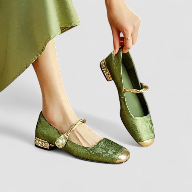 Chrystahh | Orthopedic Mary Jane Shoes – Green | The Bellemont Sisters Australia