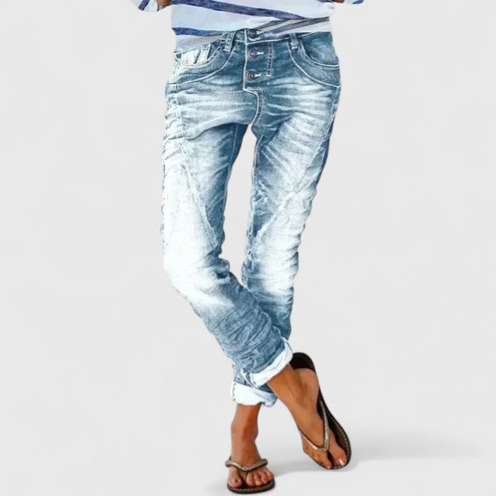 Erin | Comfortable Pants – Light Blue | The Bellemont Sisters Australia