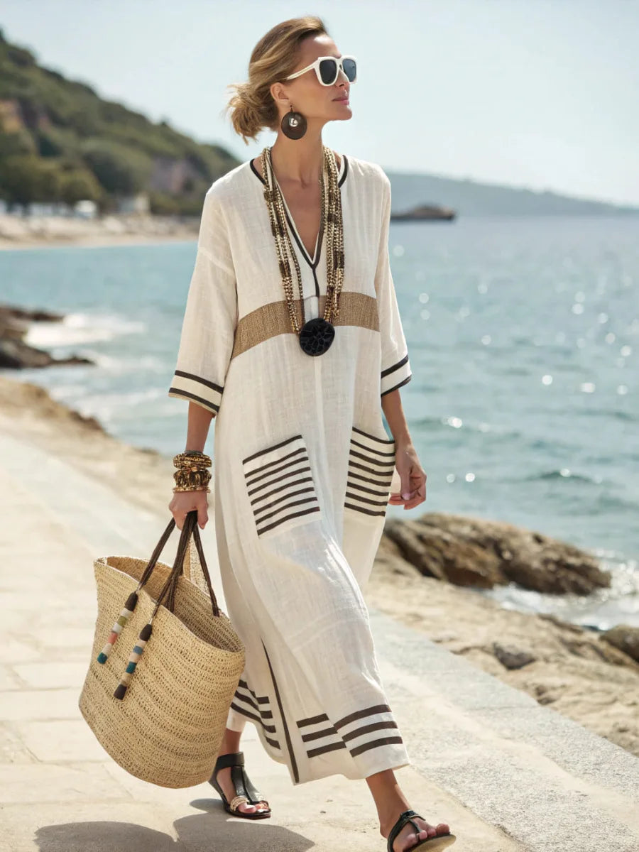Kathleen | Elegant Loose Fit Summer Maxi Dress – Black | The Bellemont Sisters Australia