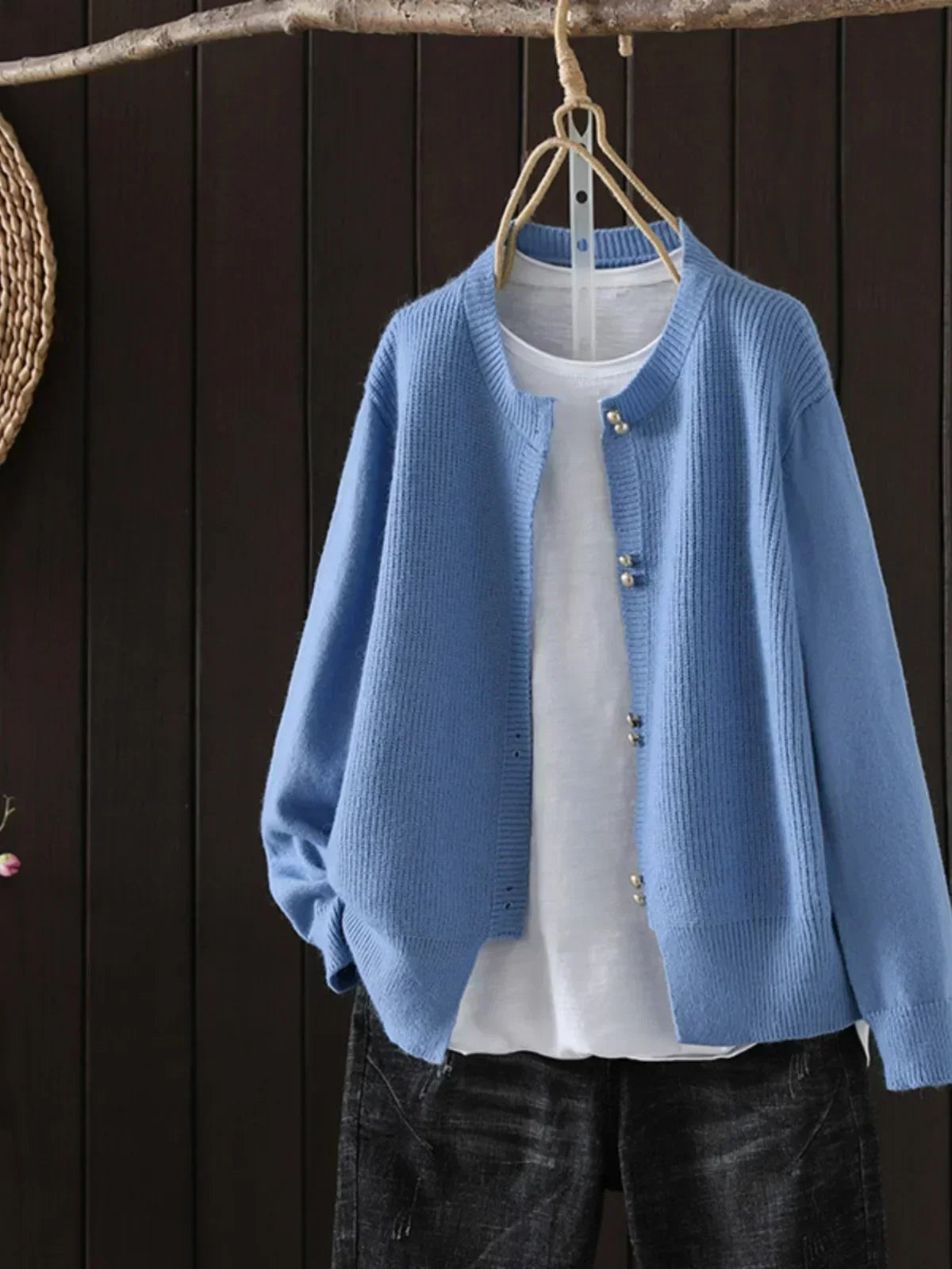 Auri | Comfortable Cardigan – Blue | The Bellemont Sisters Australia