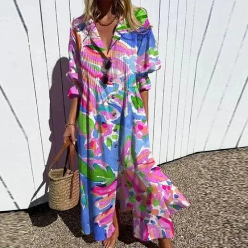 Aikaterini | Beachcomber Boho Dress – Pink | The Bellemont Sisters Australia
