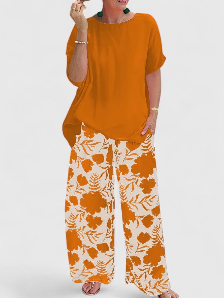 Lauren | Comfortable Pants – Orange | The Bellemont Sisters Australia