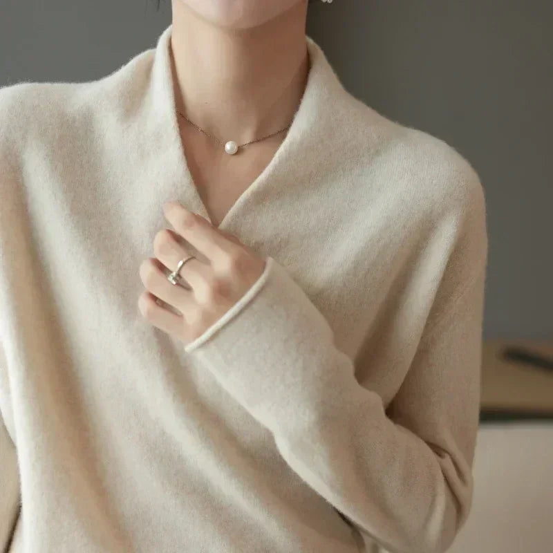 Mabel | Women’s Spring Wrap Neck Knit Top | The Bellemont Sisters Australia