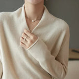 Mabel | Women’s Spring Wrap Neck Knit Top | The Bellemont Sisters Australia