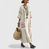 Arabella | Elegant Bohemian Dress – Black Pink | The Bellemont Sisters Australia