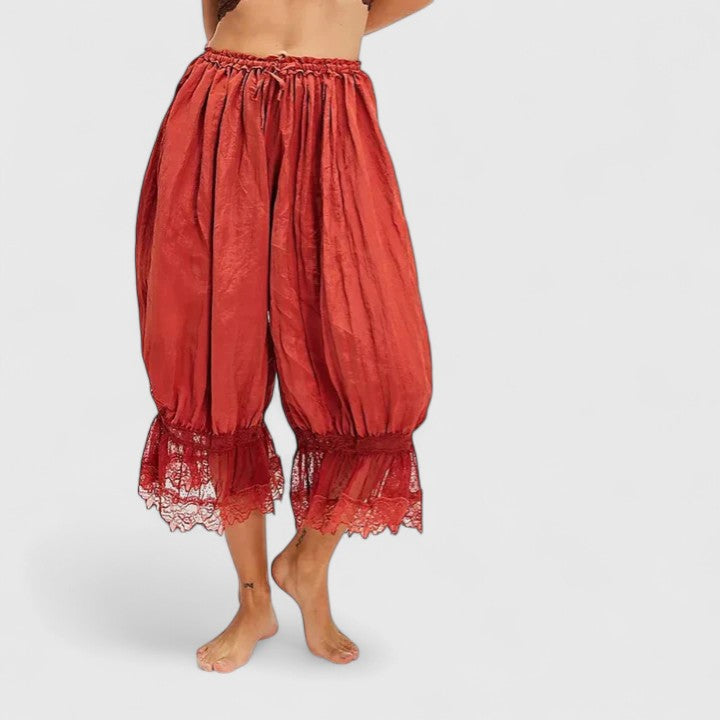 Winona | Comfortable Trousers – Red | The Bellemont Sisters Australia