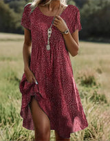 Tansy | Trendy and Comfortable Summer Dress – Red | The Bellemont Sisters Australia